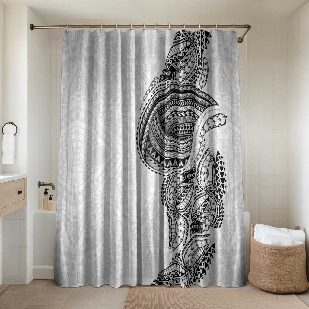 Traditional Polynesian Art Tattoos Bathroom Set White Color - Polynesian Pride