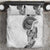 Traditional Polynesian Art Tattoos Bedding Set White Color - Polynesian Pride