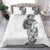 Traditional Polynesian Art Tattoos Bedding Set White Color - Polynesian Pride