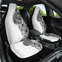 Traditional Polynesian Art Tattoos Car Seat Cover White Color - Polynesian Pride