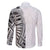 Traditional Polynesian Art Tattoos Family Matching Short Sleeve Bodycon Dress and Hawaiian Shirt White Color - Polynesian Pride