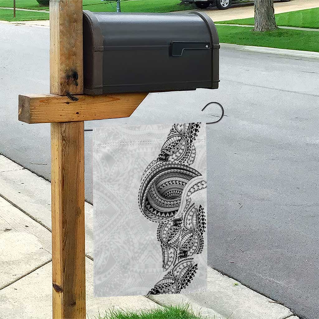 Traditional Polynesian Art Tattoos Garden Flag White Color - Polynesian Pride