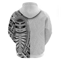 Traditional Polynesian Art Tattoos Hoodie White Color - Polynesian Pride