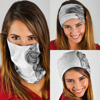 Traditional Polynesian Art Tattoos Neck Gaiter White Color - Polynesian Pride