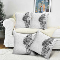 Traditional Polynesian Art Tattoos Pillow Cover White Color - Polynesian Pride