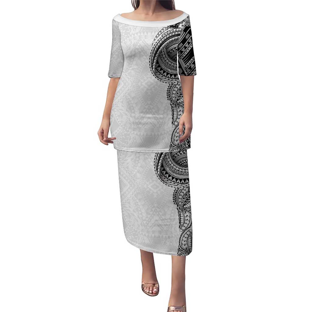 Traditional Polynesian Art Tattoos Puletasi White Color - Polynesian Pride