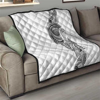 Traditional Polynesian Art Tattoos Quilt White Color - Polynesian Pride