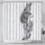 Traditional Polynesian Art Tattoos Shower Curtain White Color - Polynesian Pride
