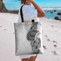 Traditional Polynesian Art Tattoos Tote Bag White Color - Polynesian Pride