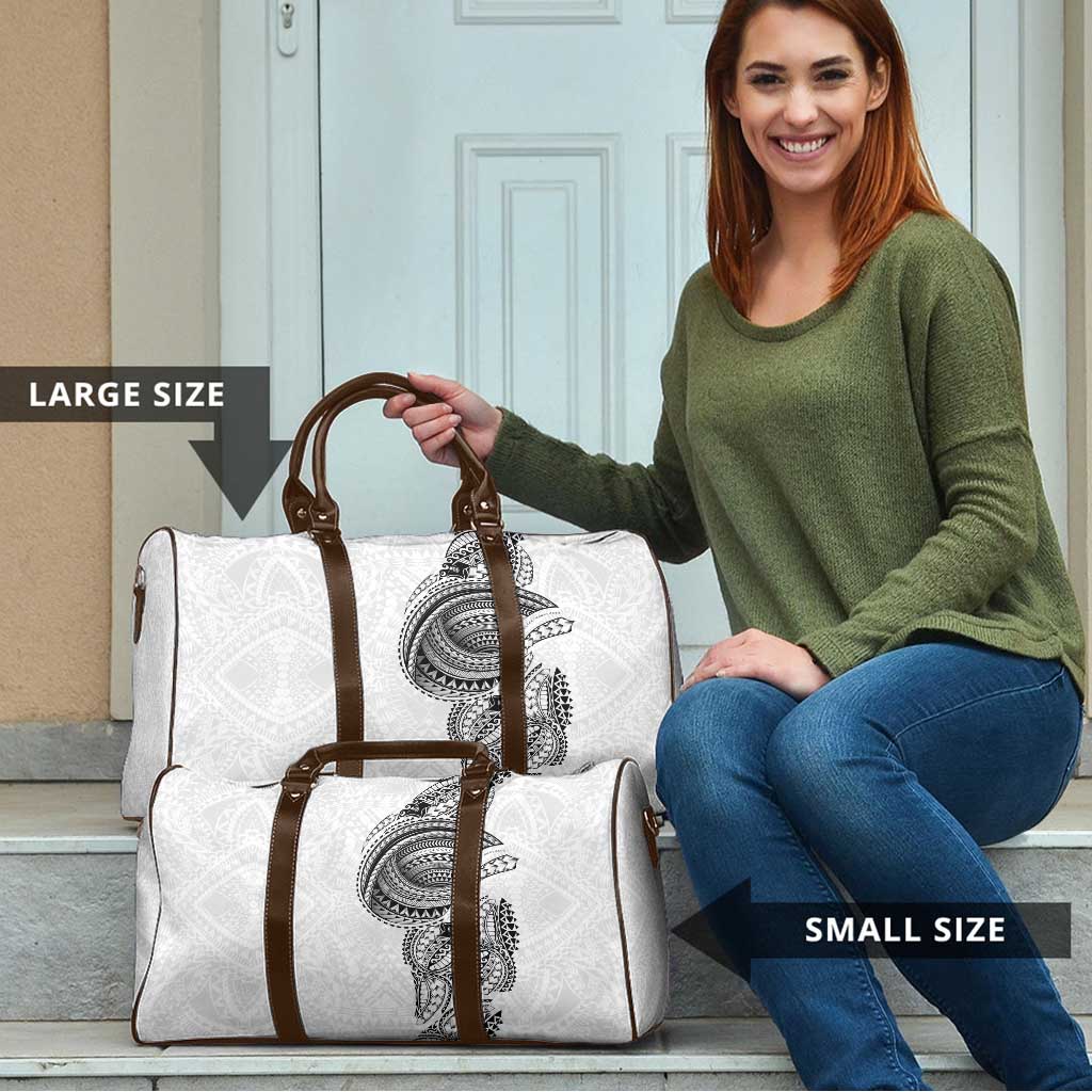 Traditional Polynesian Art Tattoos Travel Bag White Color - Polynesian Pride