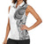 Traditional Polynesian Art Tattoos Women Sleeveless Polo Shirt White Color - Polynesian Pride