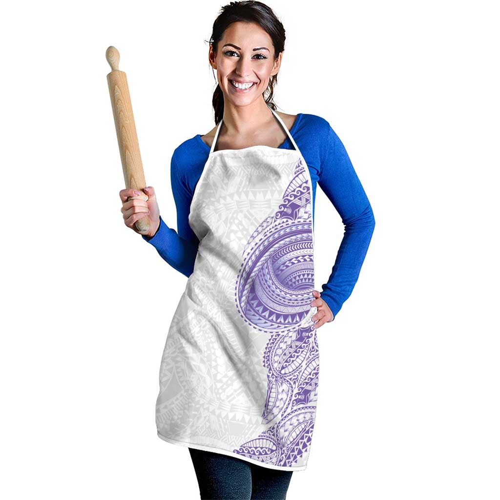 Traditional Polynesian Art Tattoos Apron Purple Color - Polynesian Pride