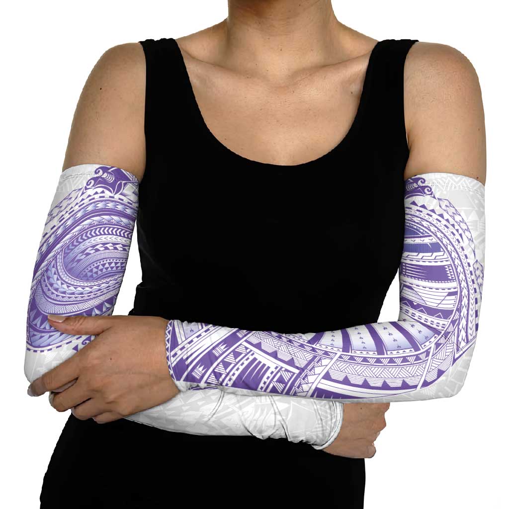 Traditional Polynesian Art Tattoos Arm Sleeves Purple Color - Polynesian Pride