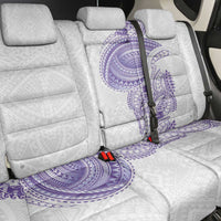 Traditional Polynesian Art Tattoos Back Car Seat Cover Purple Color - Polynesian Pride