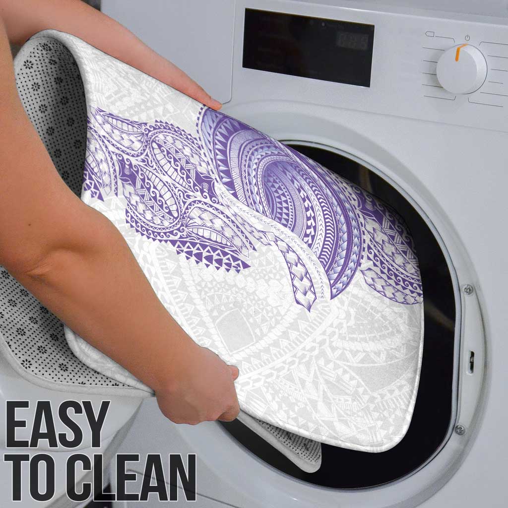 Traditional Polynesian Art Tattoos Bathroom Set Purple Color - Polynesian Pride