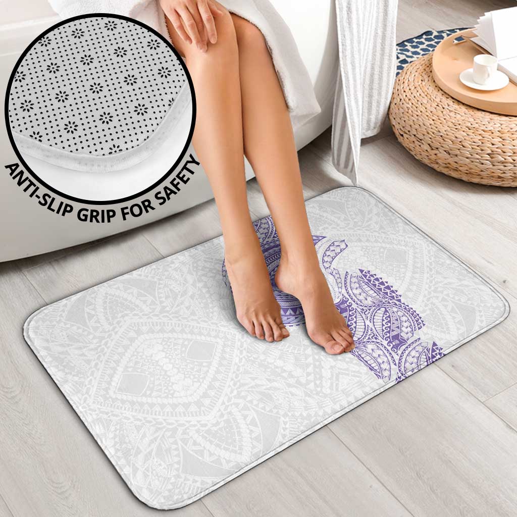 Traditional Polynesian Art Tattoos Bathroom Set Purple Color - Polynesian Pride