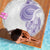 Traditional Polynesian Art Tattoos Beach Blanket Purple Color - Polynesian Pride