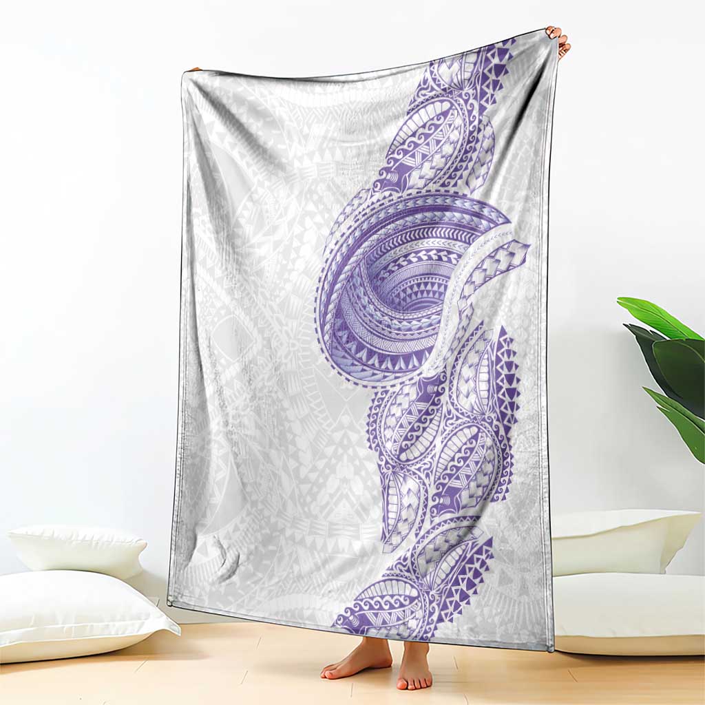 Traditional Polynesian Art Tattoos Blanket Purple Color - Polynesian Pride