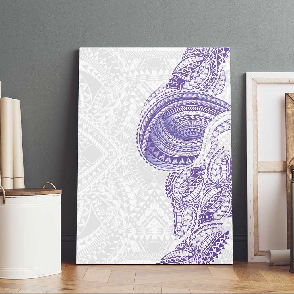 Traditional Polynesian Art Tattoos Canvas Wall Art Purple Color - Polynesian Pride