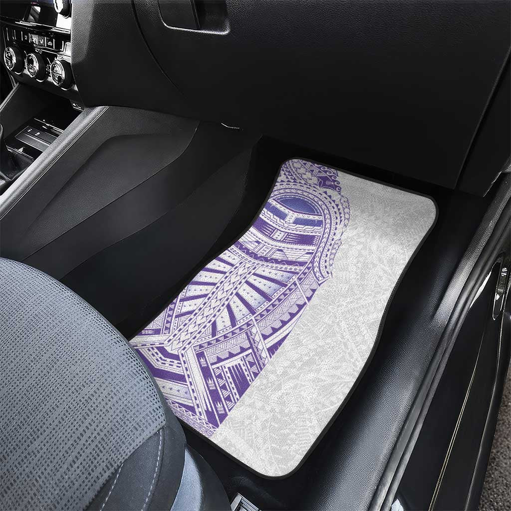 Traditional Polynesian Art Tattoos Car Mats Purple Color - Polynesian Pride
