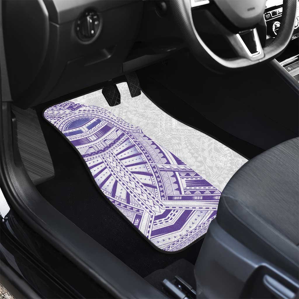 Traditional Polynesian Art Tattoos Car Mats Purple Color - Polynesian Pride
