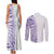Traditional Polynesian Art Tattoos Couples Matching Tank Maxi Dress and Long Sleeve Button Shirt Purple Color - Polynesian Pride
