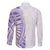 Traditional Polynesian Art Tattoos Family Matching Puletasi and Hawaiian Shirt Purple Color - Polynesian Pride