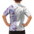 Traditional Polynesian Art Tattoos Family Matching Summer Maxi Dress and Hawaiian Shirt Purple Color - Polynesian Pride