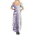 Traditional Polynesian Art Tattoos Family Matching Summer Maxi Dress and Hawaiian Shirt Purple Color - Polynesian Pride