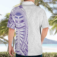 Traditional Polynesian Art Tattoos Hawaiian Shirt Purple Color - Polynesian Pride