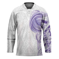 Traditional Polynesian Art Tattoos Hockey Jersey Purple Color - Polynesian Pride
