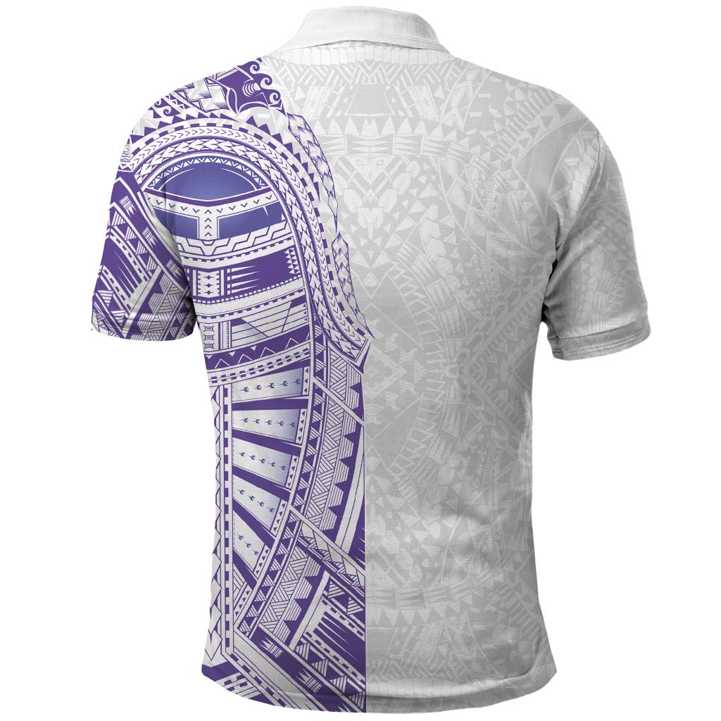 Traditional Polynesian Art Tattoos Polo Shirt Purple Color - Polynesian Pride