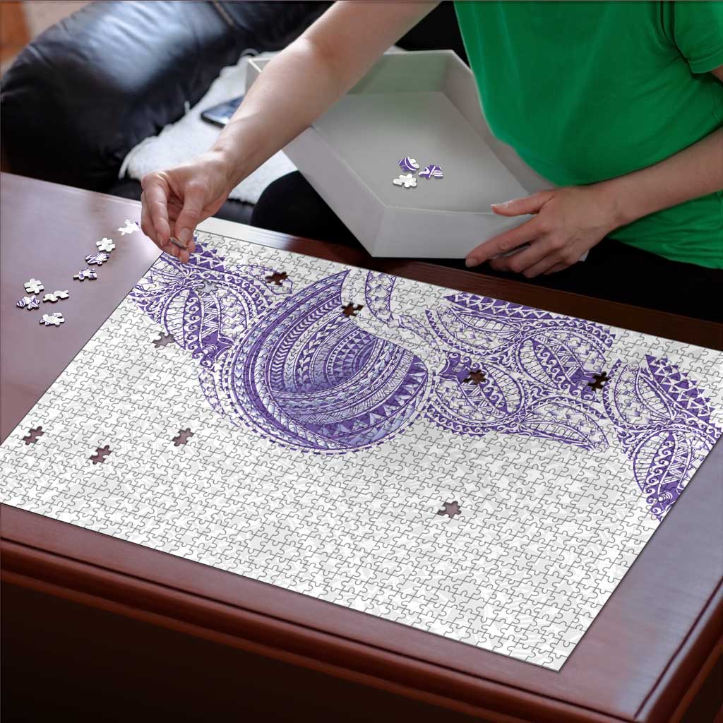 Traditional Polynesian Art Tattoos Puzzle Purple Color - Polynesian Pride