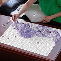 Traditional Polynesian Art Tattoos Puzzle Purple Color - Polynesian Pride