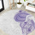 Traditional Polynesian Art Tattoos Round Carpet Purple Color - Polynesian Pride