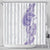 Traditional Polynesian Art Tattoos Shower Curtain Purple Color - Polynesian Pride
