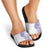Traditional Polynesian Art Tattoos Slide Sandals Purple Color - Polynesian Pride