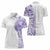 Traditional Polynesian Art Tattoos Women Polo Shirt Purple Color - Polynesian Pride