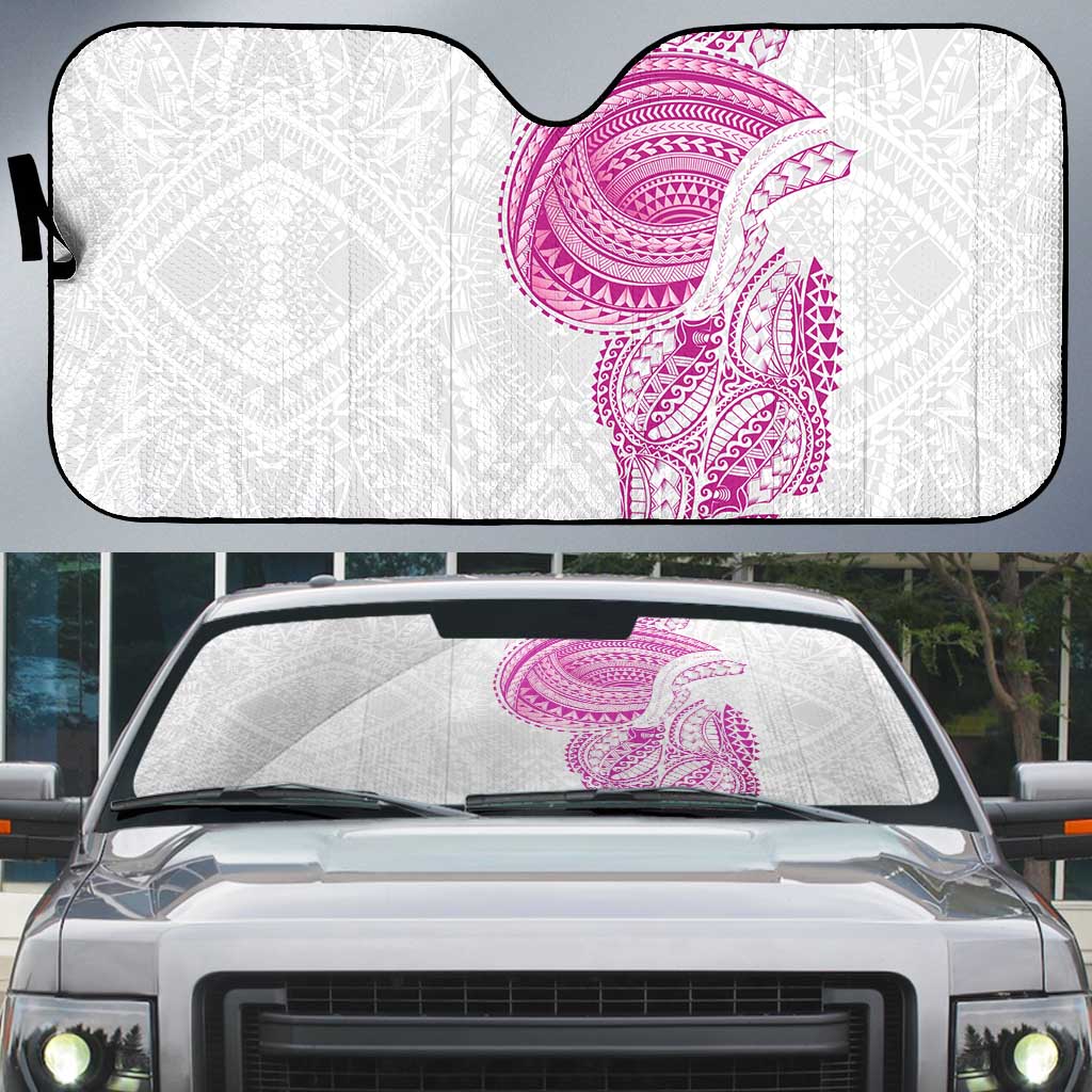 Traditional Polynesian Art Tattoos Auto Sun Shade Pink Color - Polynesian Pride