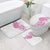Traditional Polynesian Art Tattoos Bathroom Set Pink Color - Polynesian Pride