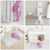 Traditional Polynesian Art Tattoos Bathroom Set Pink Color - Polynesian Pride