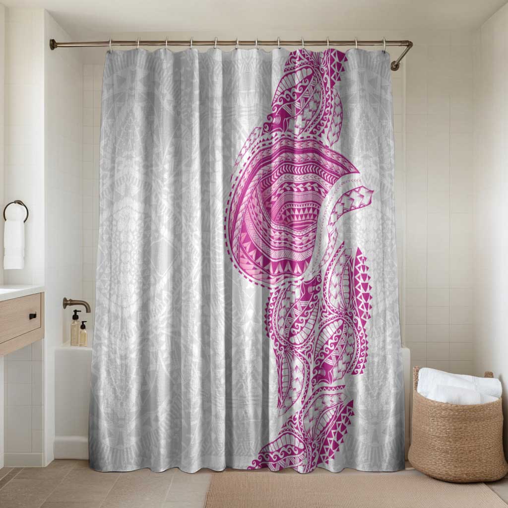 Traditional Polynesian Art Tattoos Bathroom Set Pink Color - Polynesian Pride