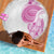Traditional Polynesian Art Tattoos Beach Blanket Pink Color - Polynesian Pride