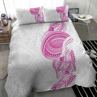 Traditional Polynesian Art Tattoos Bedding Set Pink Color - Polynesian Pride
