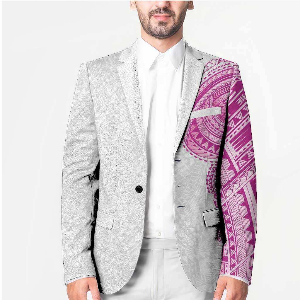 Traditional Polynesian Art Tattoos Blazer Pink Color - Polynesian Pride
