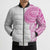Traditional Polynesian Art Tattoos Bomber Puffer Jacket Pink Color - Polynesian Pride