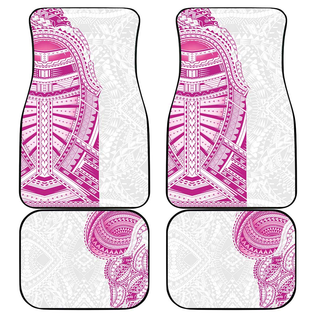 Traditional Polynesian Art Tattoos Car Mats Pink Color - Polynesian Pride