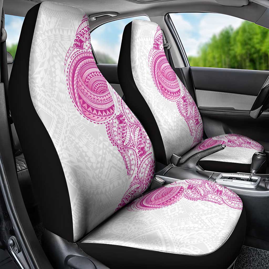 Traditional Polynesian Art Tattoos Car Seat Cover Pink Color - Polynesian Pride