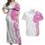 Traditional Polynesian Art Tattoos Couples Matching Off Shoulder Maxi Dress and Hawaiian Shirt Pink Color - Polynesian Pride