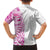 Traditional Polynesian Art Tattoos Family Matching Puletasi and Hawaiian Shirt Pink Color - Polynesian Pride